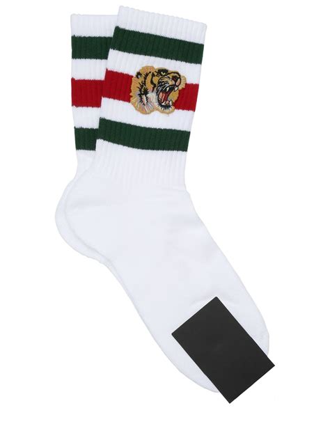 gucci tiger socks cheap|embroidered tiger applique socks.